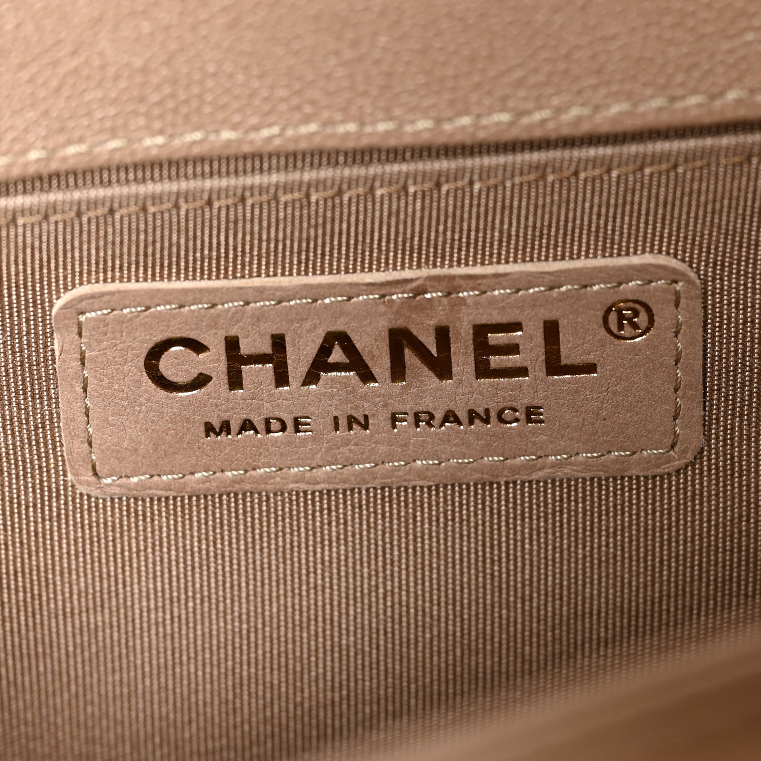 Chanel Caviar Quilted Medium Boy Flap Beige 6 of 11