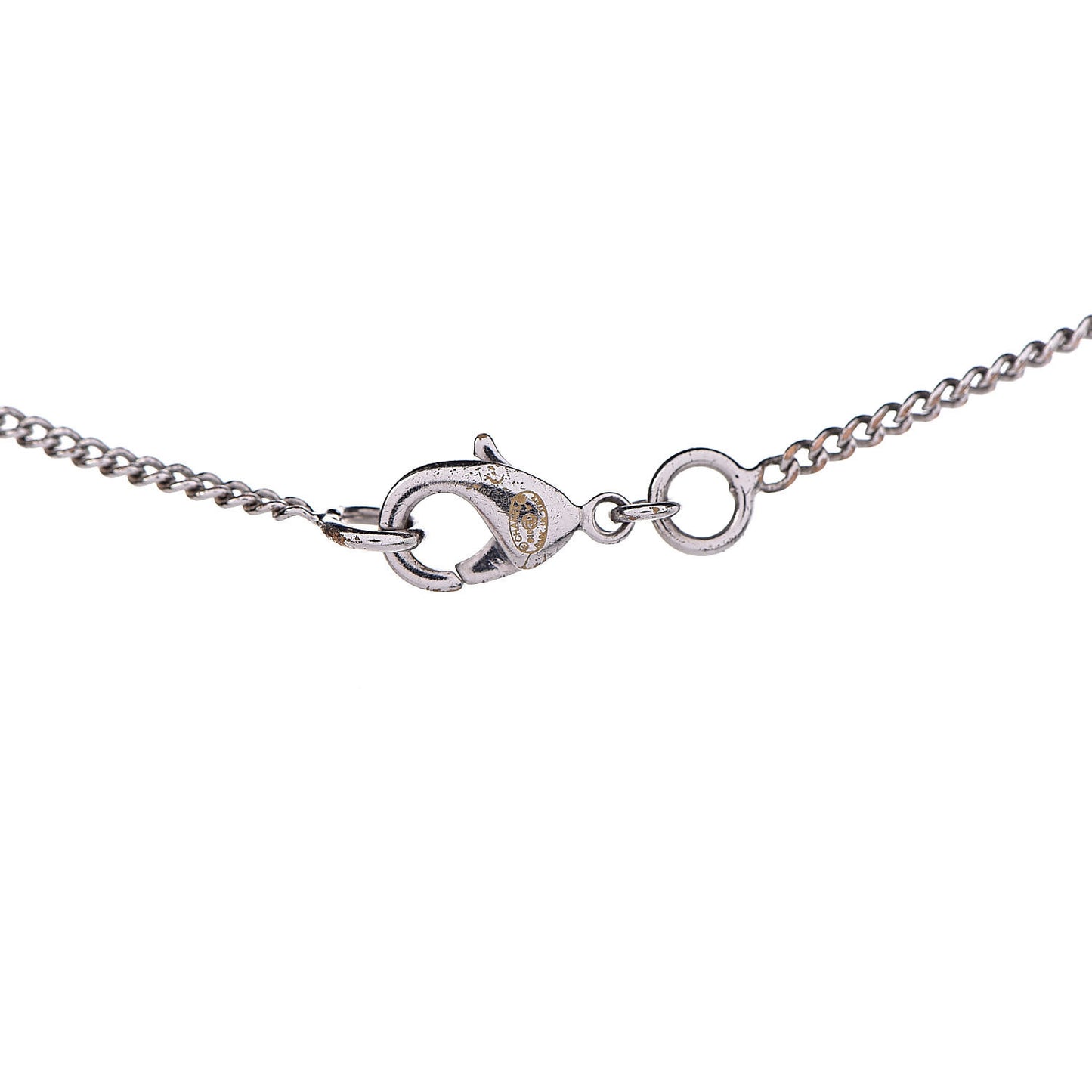 Crystal Timeless CC Necklace Silver