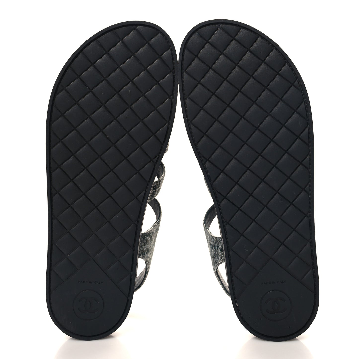 Tweed Grosgrain Pearl Platform Sandals 38 Black