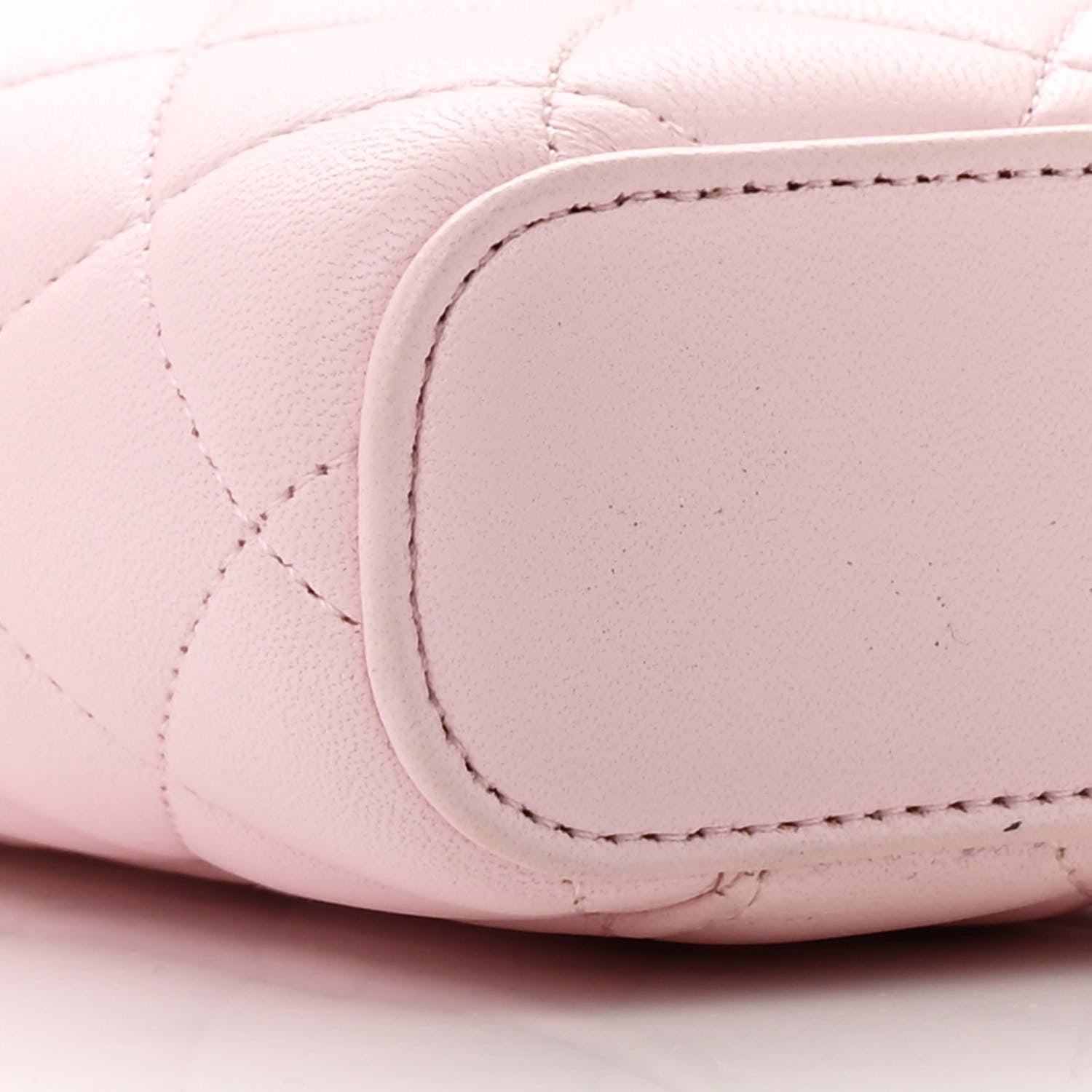 Chanel Lambskin Quilted Vertical Vanity Case With Chain Light Pink 9 of 14