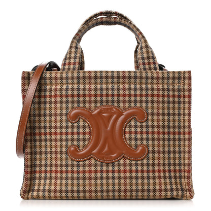 Celine Tweed Calfskin Triomphe Small Cabas Thais Multicolor 1 of 10