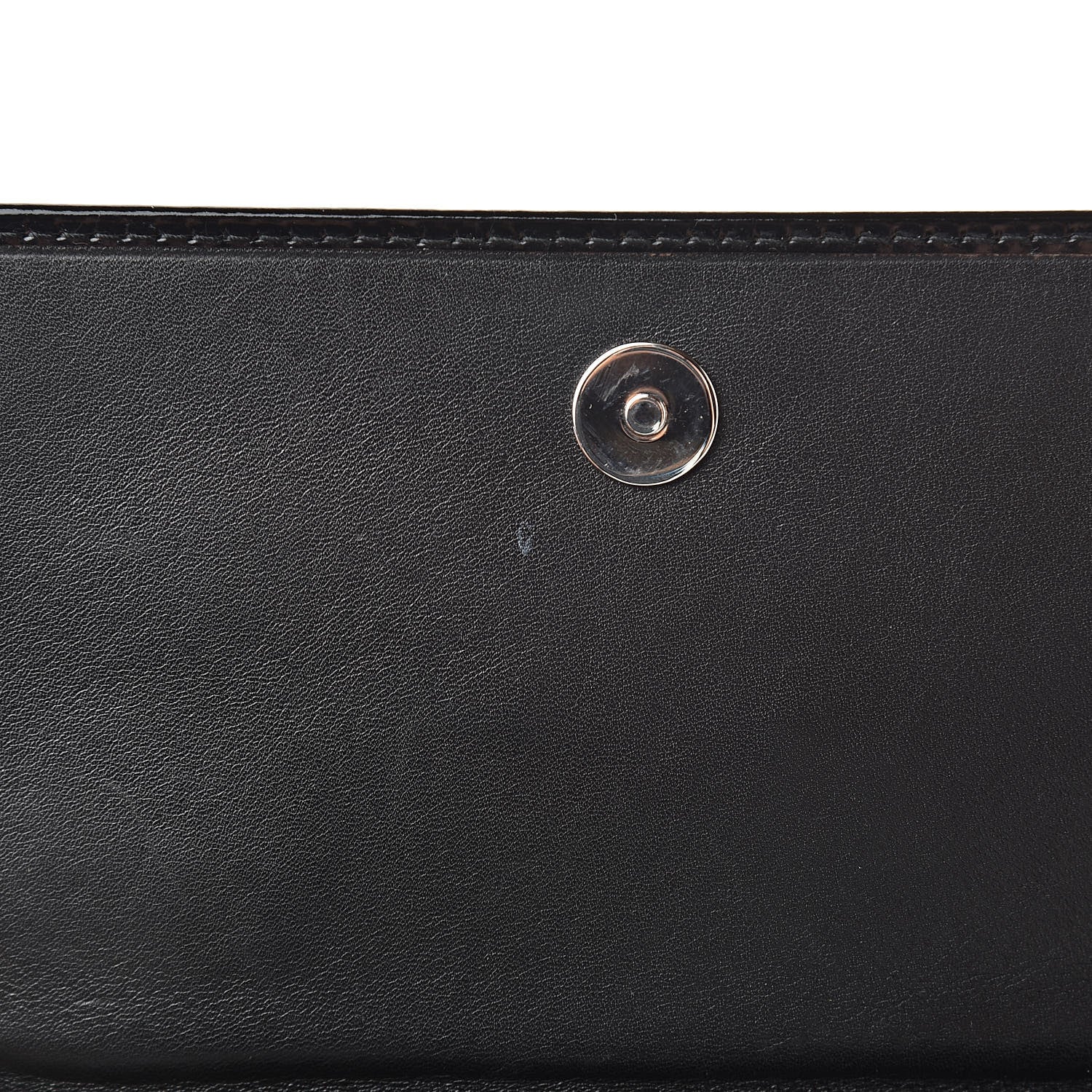 Balenciaga Laminated Calfskin Giant 12 Silver Hardware Money Wallet Black 8 of 10