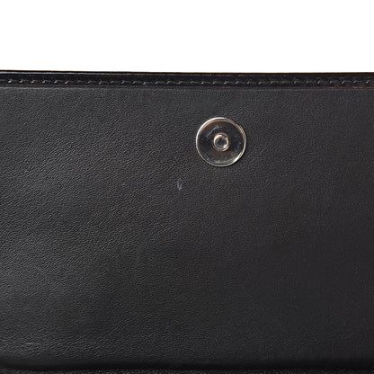 Balenciaga Laminated Calfskin Giant 12 Silver Hardware Money Wallet Black 8 of 10