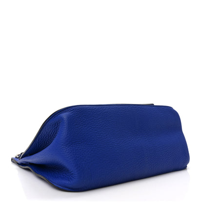 Hermes Taurillon Clemence Jypsiere 34 Bleu Electrique 4 of 8