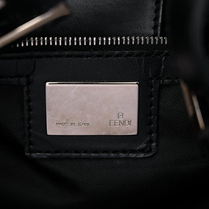 Fendi Zucchino Vitello Shoulder Bag Black 5 of 21