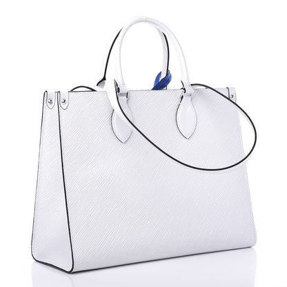 Louis Vuitton Epi Onthego MM White 2 of 9