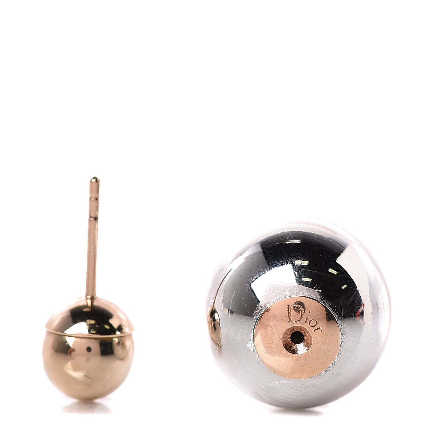Christian Dior Mise En Dior Tribal Earrings Gold Silver 3 of 4