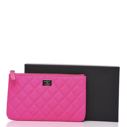 Chanel Goatskin Quilted Medium Reissue Cosmetic Case Pink 10 of 10