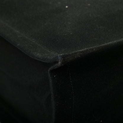 Saint Laurent Linen Calfskin Rive Gauche North South Tote Black 5 of 6