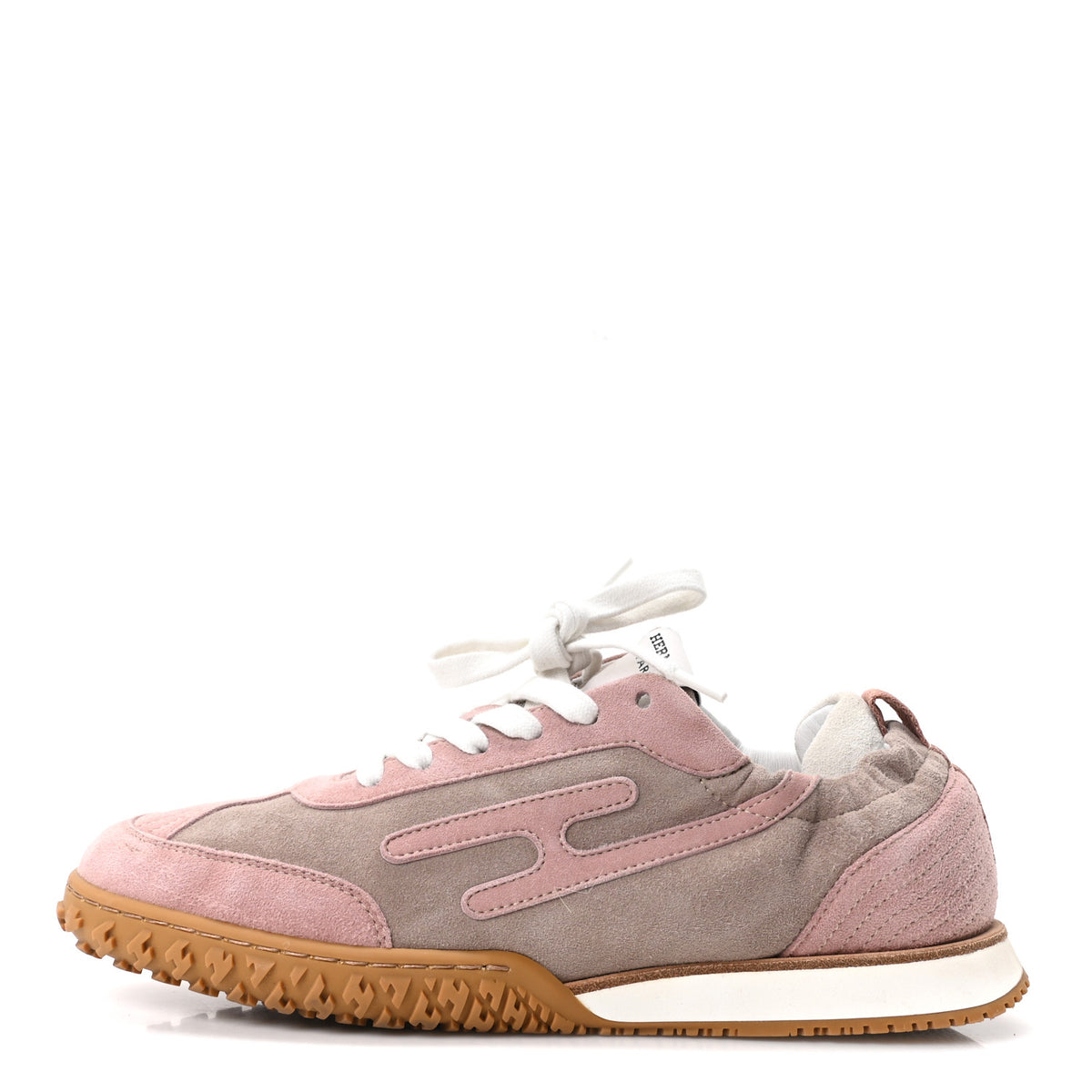 Hermes Suede Goatskin Jet Sneakers 37.5 Rose Cancan Rose Aquarelle 1 of 10