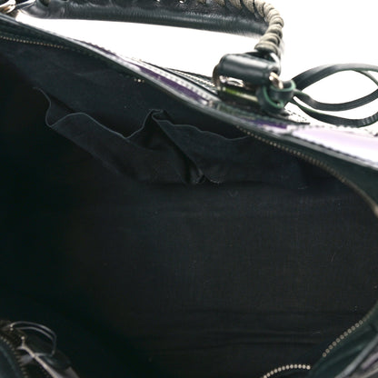 Balenciaga Smooth Calfskin Metallic Patent Giant 12 Silver Hardware City Vert Poker Fonce 5 of 8
