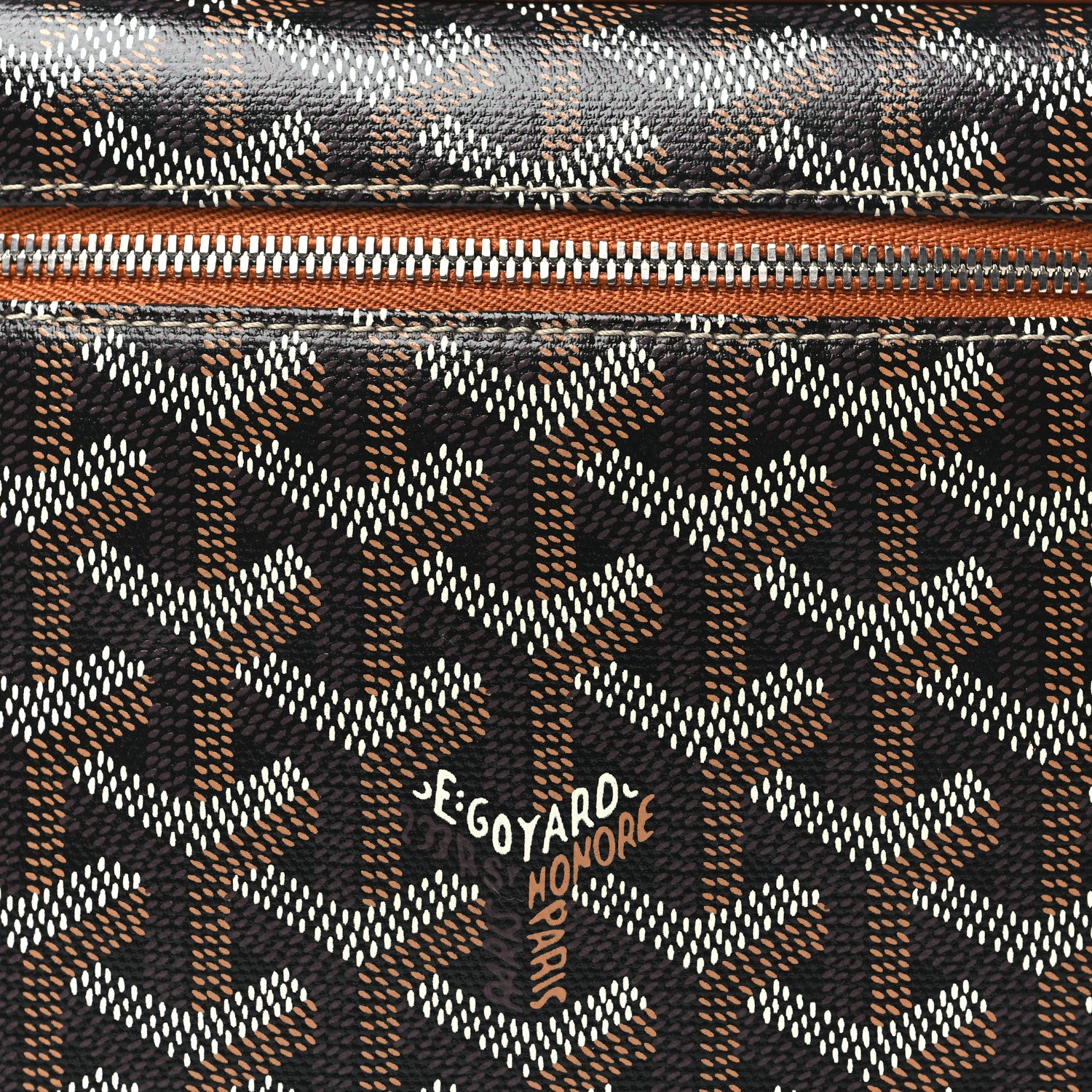 Goyard Goyardine Muse Vanity Case Black Gold 8 of 10