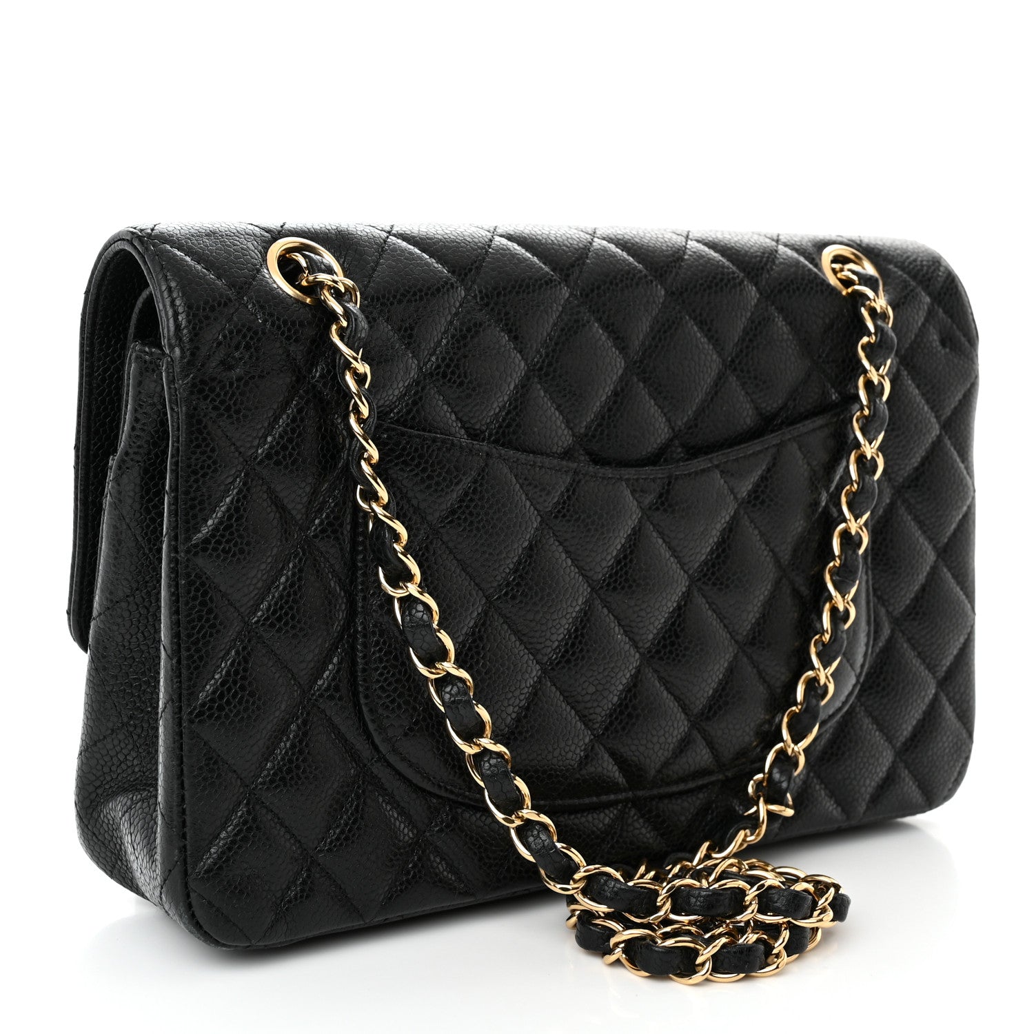 Chanel Caviar Quilted Medium Double Flap Black 3 of 13