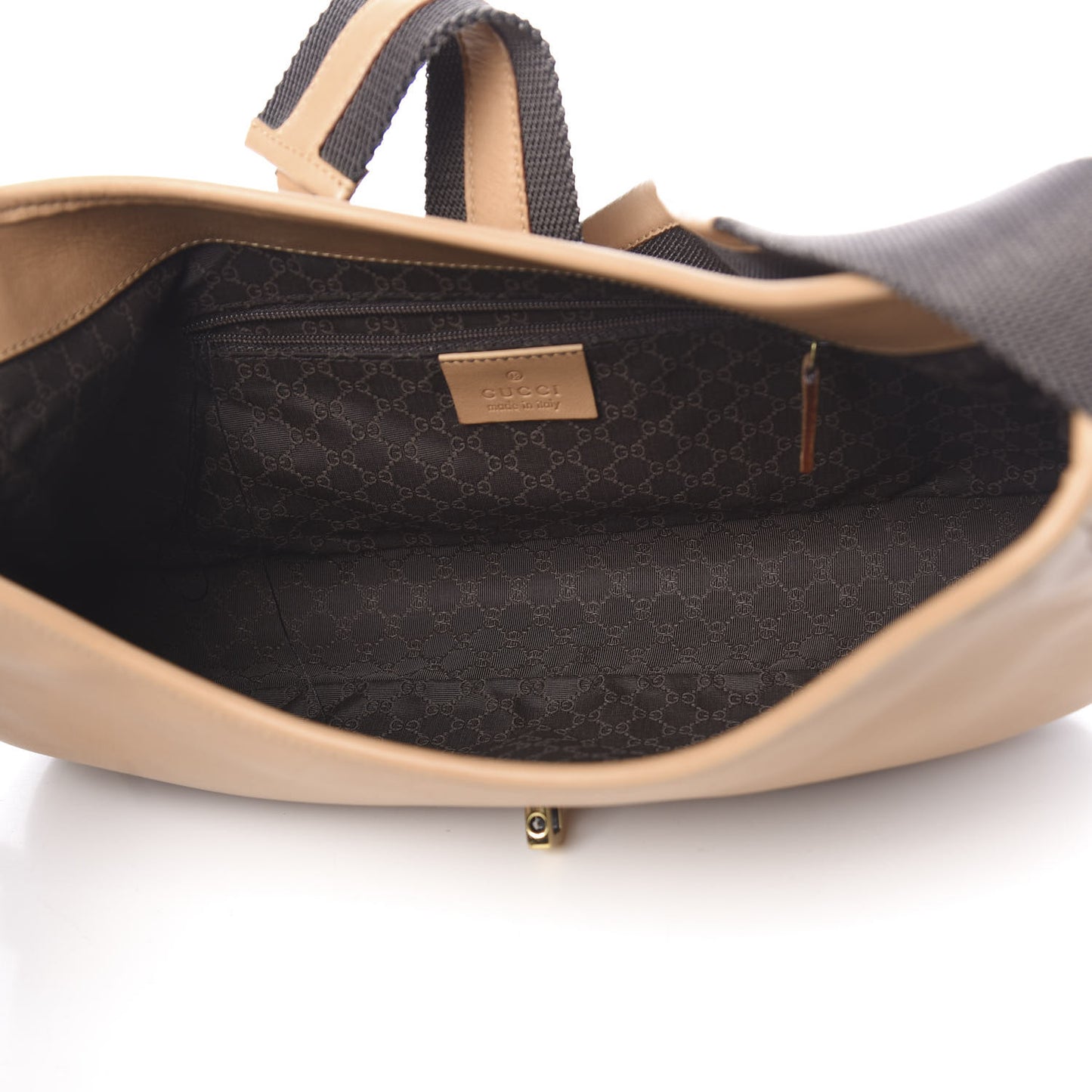 Calfskin Shoulder Bag Brown