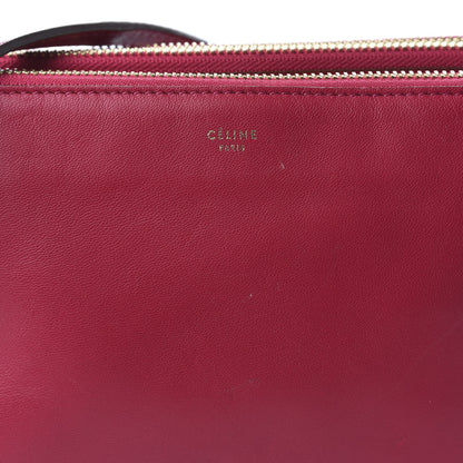 Celine Lambskin Small Trio Crossbody Bag Fuchsia 9 of 11
