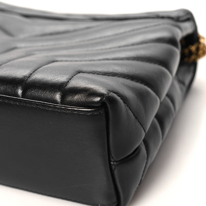 Saint Laurent Calfskin Y Quilted Monogram Small Loulou Chain Satchel Black 12 of 12