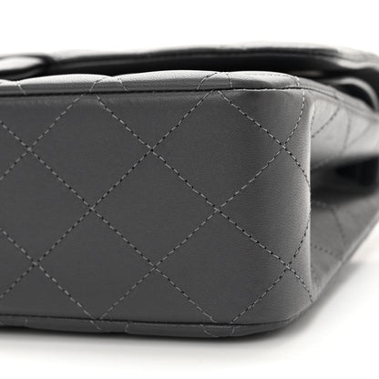 Chanel Caviar Quilted Medium Double Flap Dark Grey 10 of 13