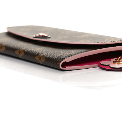 Louis Vuitton Monogram Bloom Flower Emilie Wallet Fuchsia 6 of 9