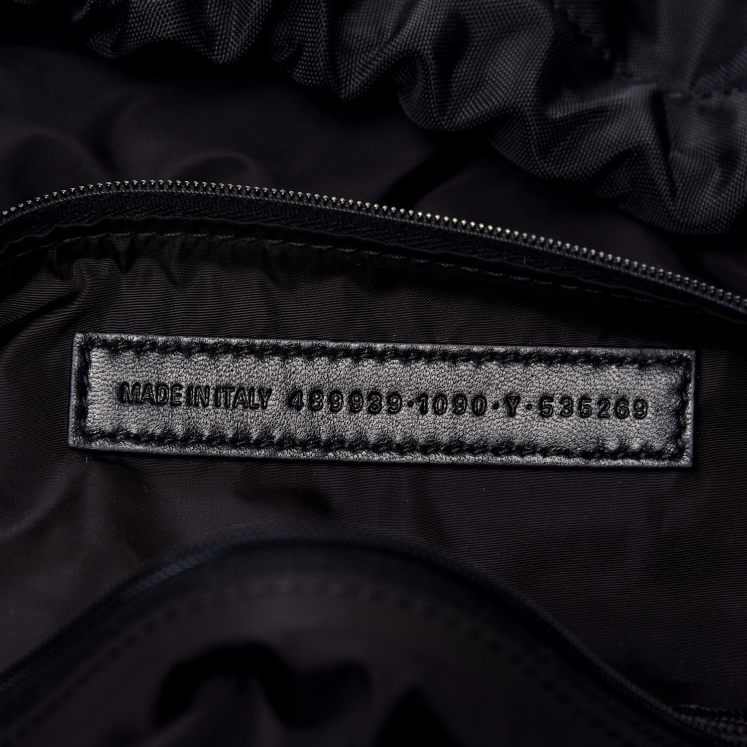 Balenciaga Textured Sport Nylon Logo Embroidered S Wheel Gym Bag Black Bleu Navy 7 of 10