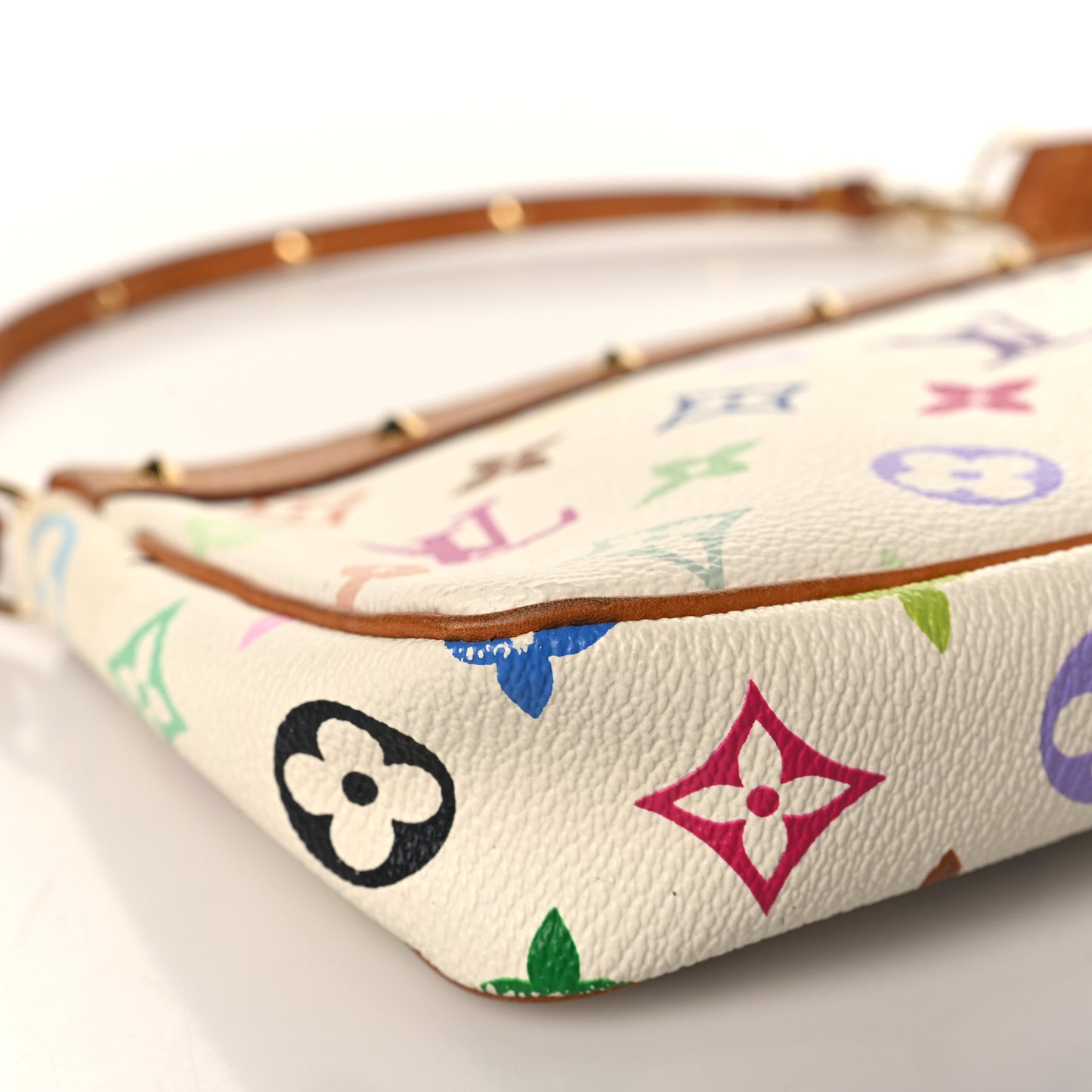 Monogram Multicolor Pochette Accessories White