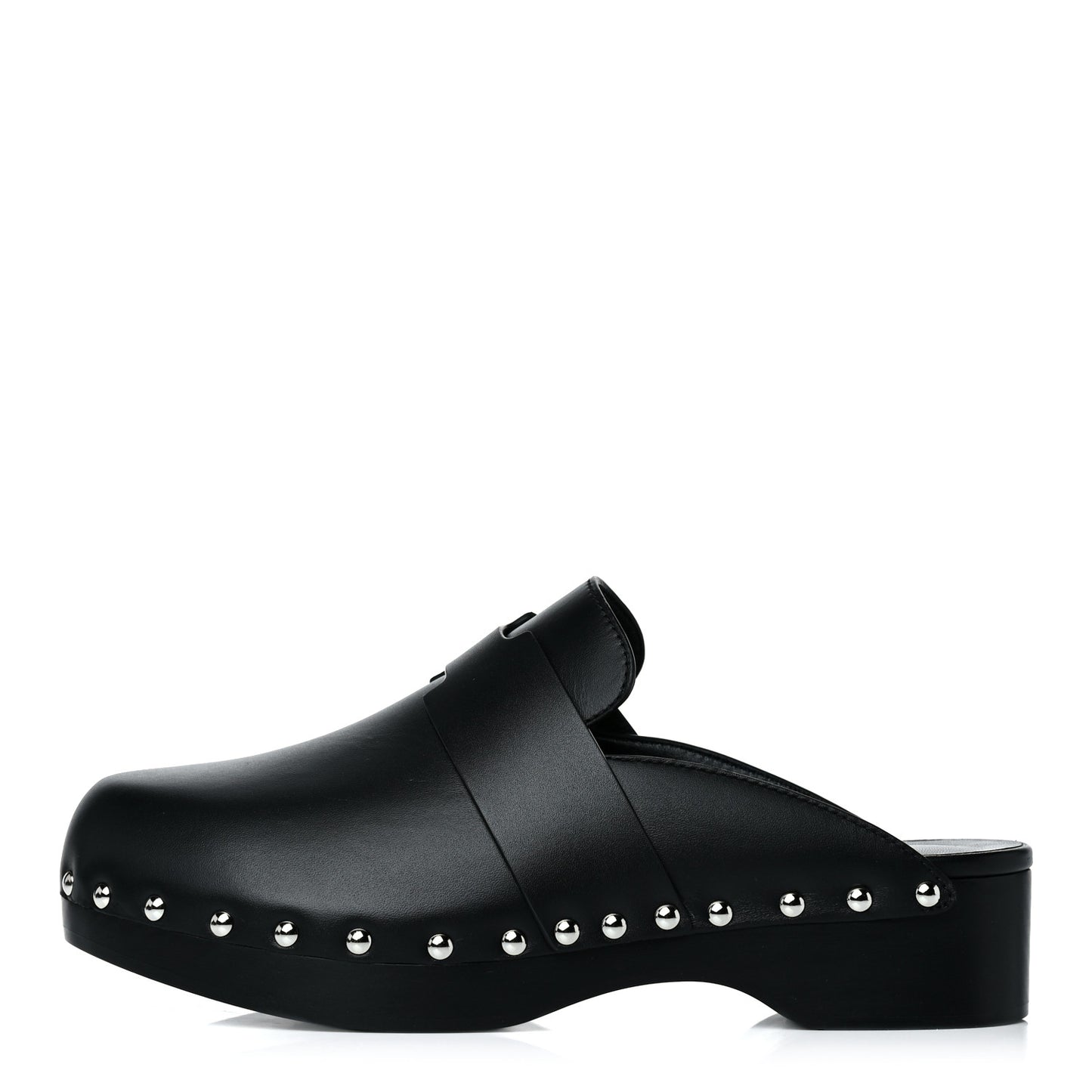Calfskin Calya Mules 37 Black