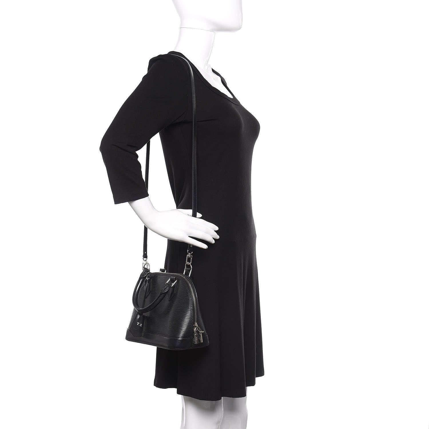Louis Vuitton Epi Alma BB Black 2 of 11