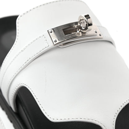Hermes Calfskin Womens Empire Sandals 35 White 9 of 11