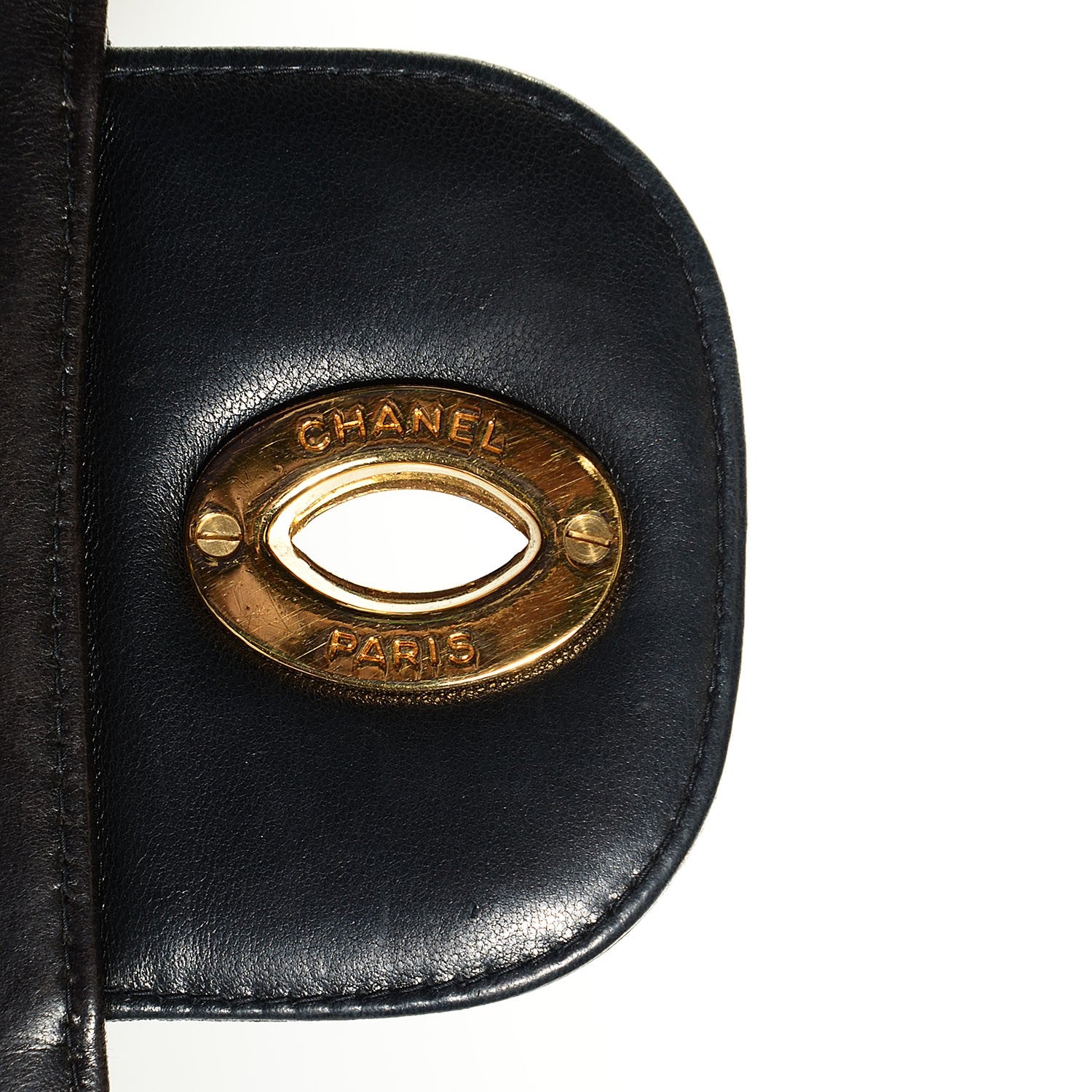 Chanel Lambskin Quilted Jumbo Flap Black 8 of 9