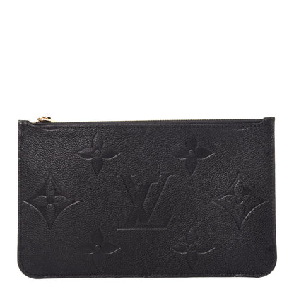 Louis Vuitton Empreinte Monogram Giant Neverfull MM Pochette Black 1 of 10