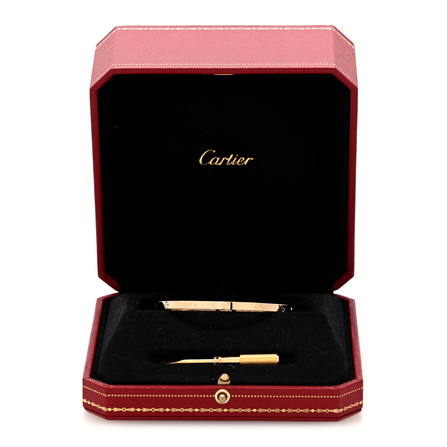 Cartier 18K Yellow Gold Small LOVE Bracelet 17 7 of 7