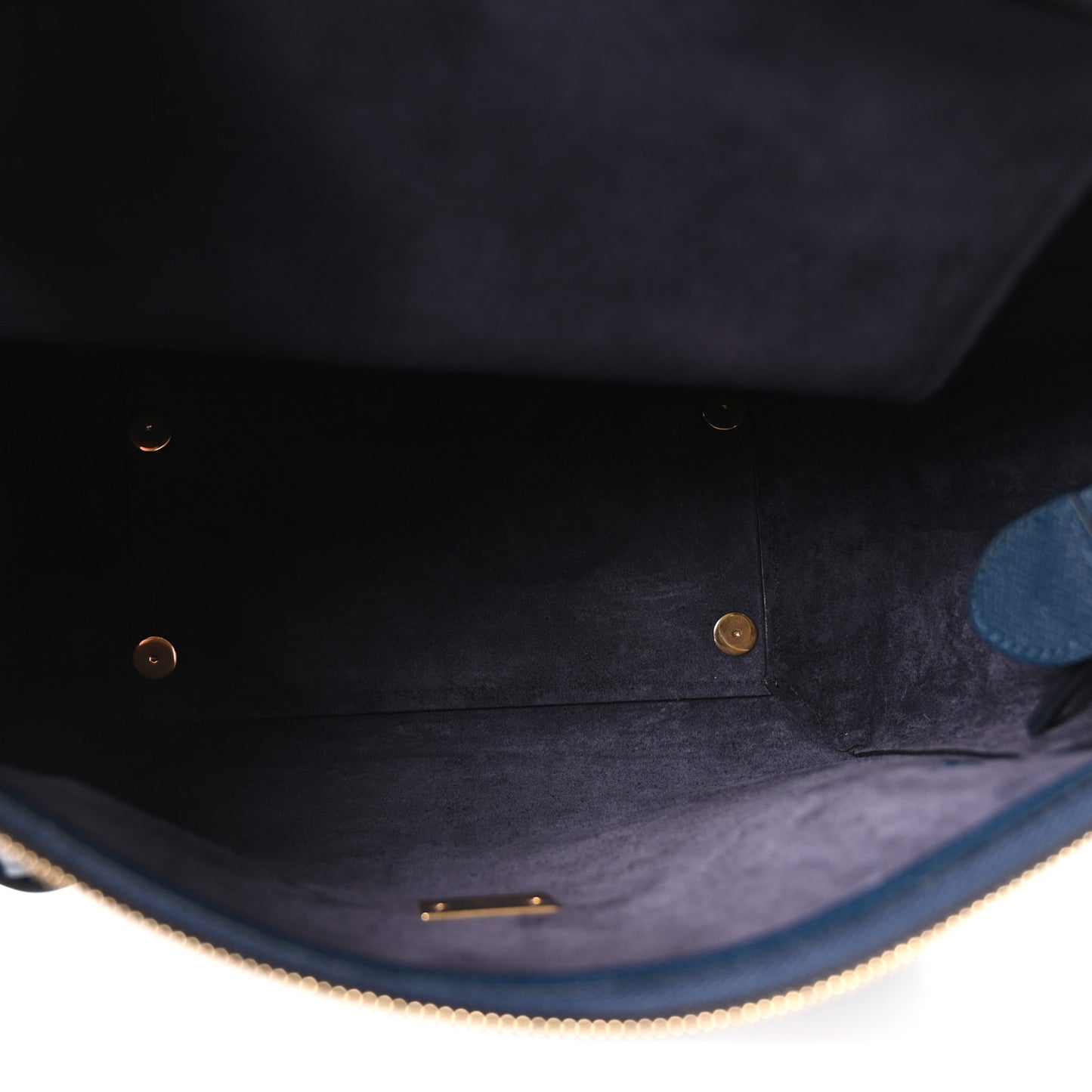 Grained Calfskin Mini Belt Bag Blue