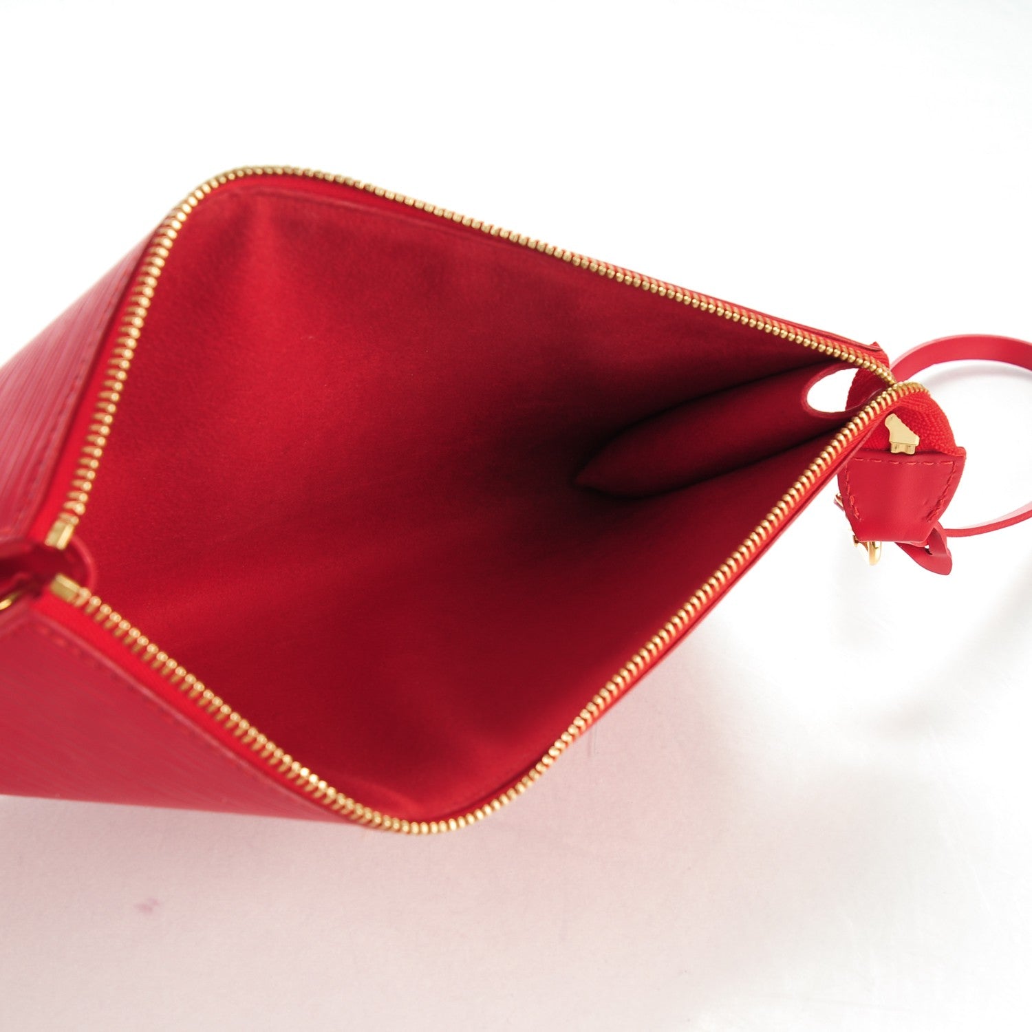 Louis Vuitton Epi Pochette Accessories 24 Castillan Red 5 of 7
