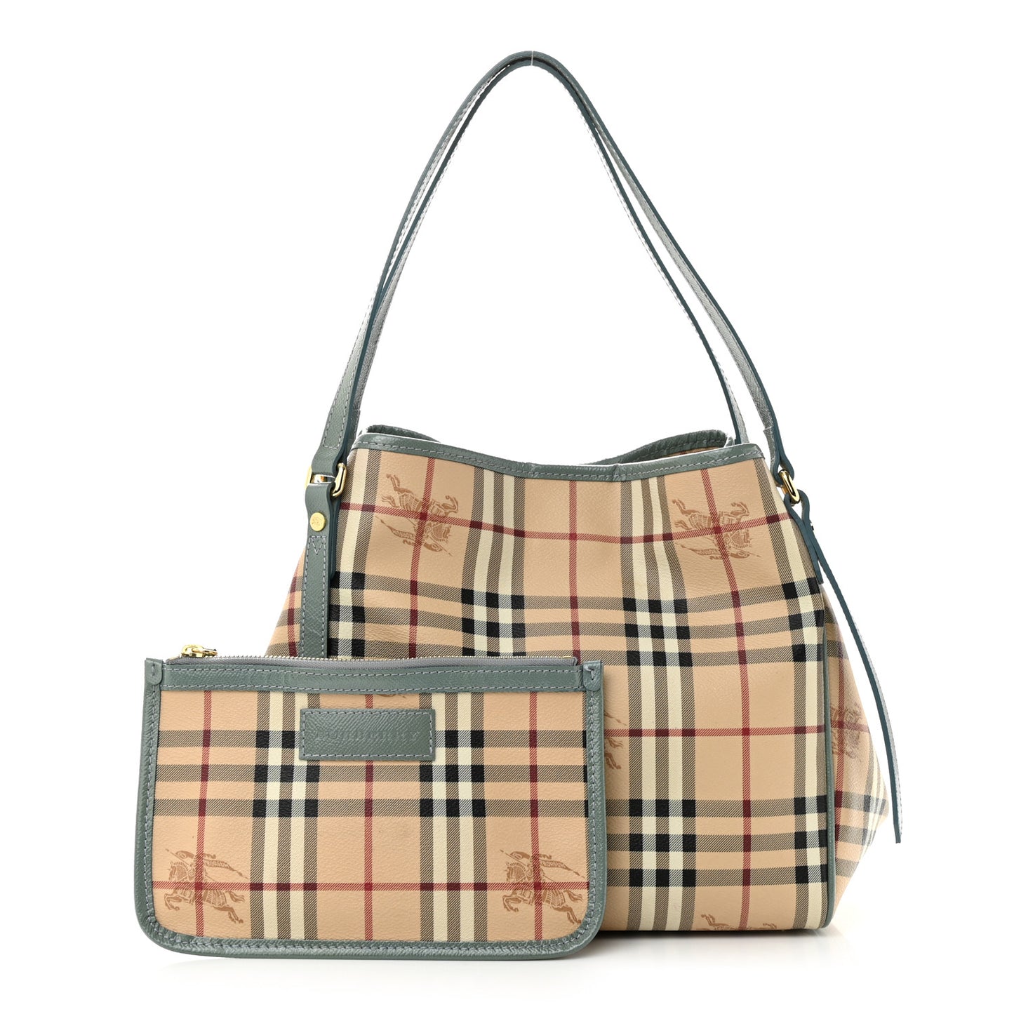 Haymarket Check Small Canterbury Tote Eucalyptus Grey