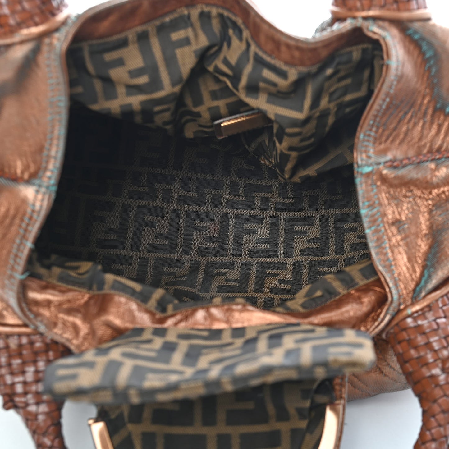 Nappa Fortuny Hologram Spy Tobacco Oro Ambrato