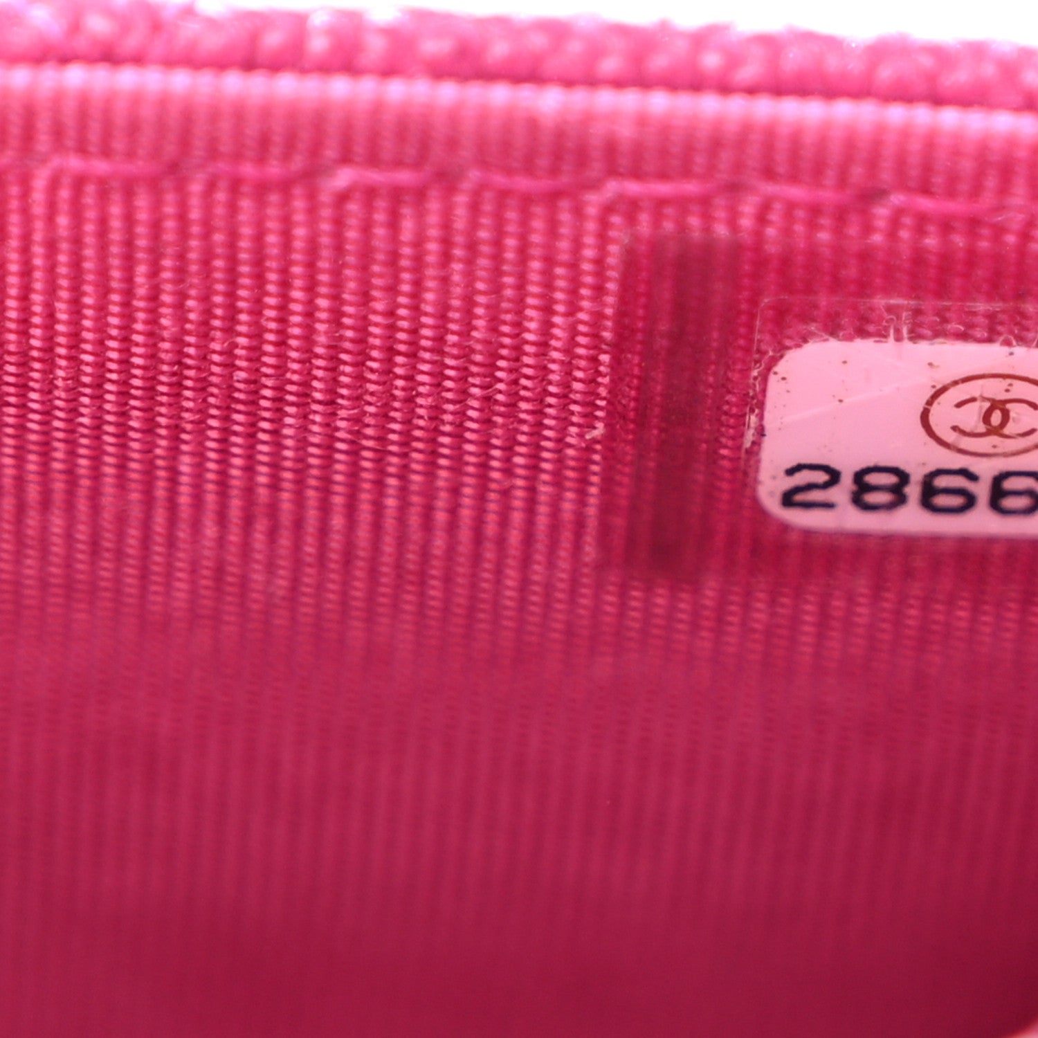 Chanel Caviar Quilted Boy Card Holder Wallet Fuchsia 8 of 9