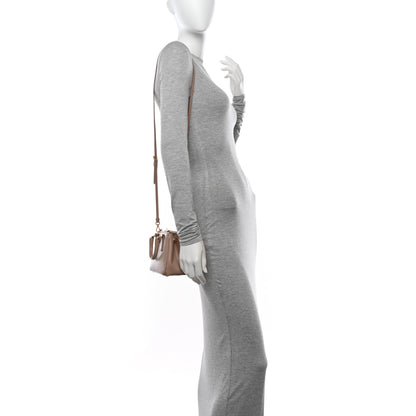 Prada Saffiano Lux Micro Galleria Double Zip Tote Cammeo 2 of 12