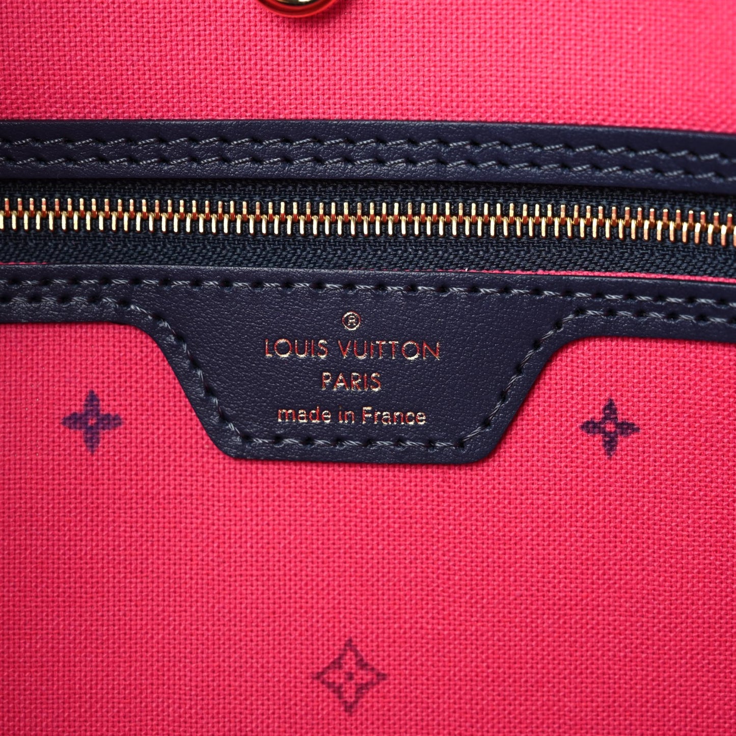 Monogram Giant Spring In The City Neverfull MM Midnight Fuchsia