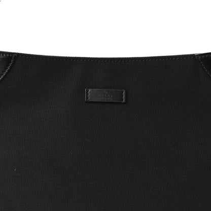 Gucci Canvas Signature Hobo Shoulder Bag Black 8 of 10