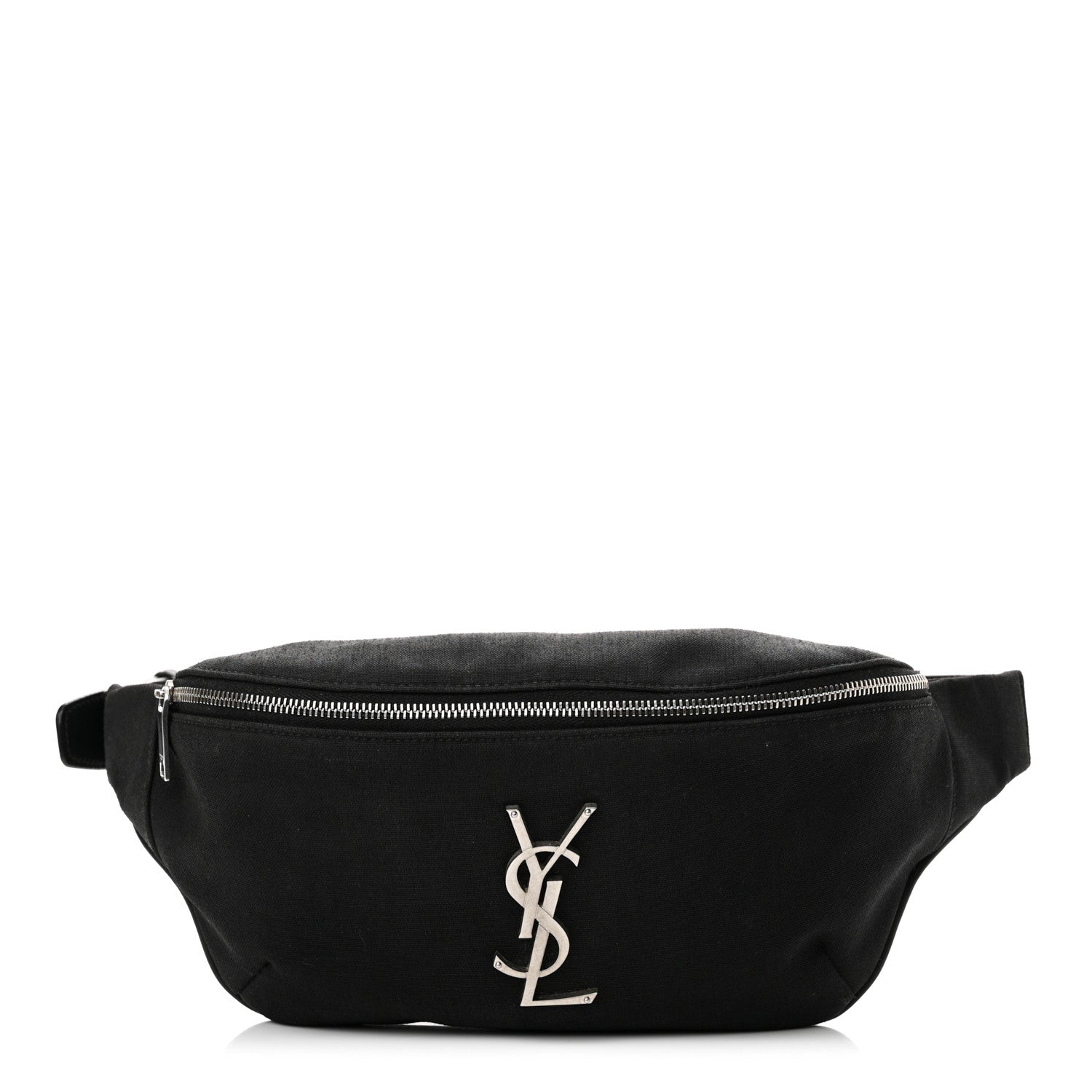 Saint Laurent Canvas Monogram Belt Bag Black 1 of 12