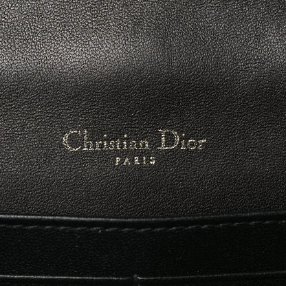 Christian Dior Lambskin Cannage Lady Dior Chain Pouch Black 6 of 9