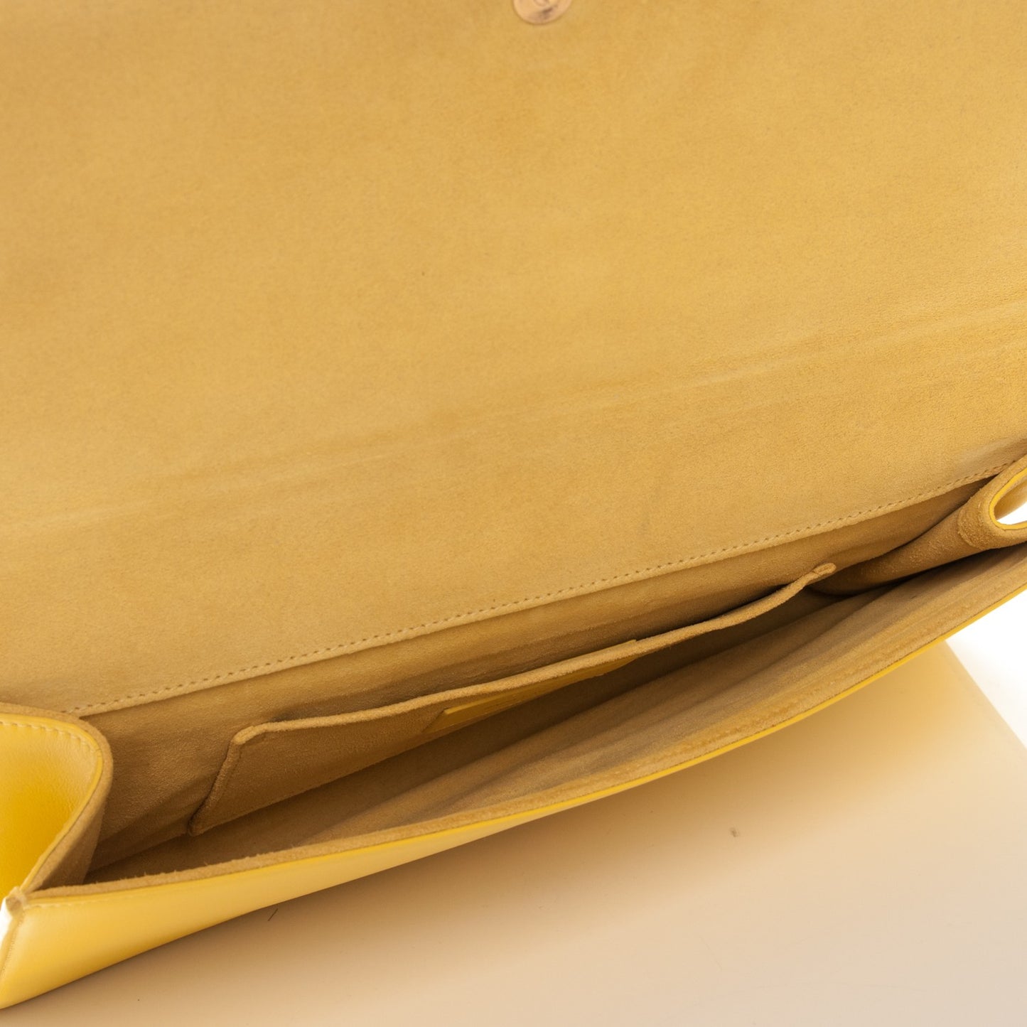 Calfskin Classic Y Ligne Clutch Soleil