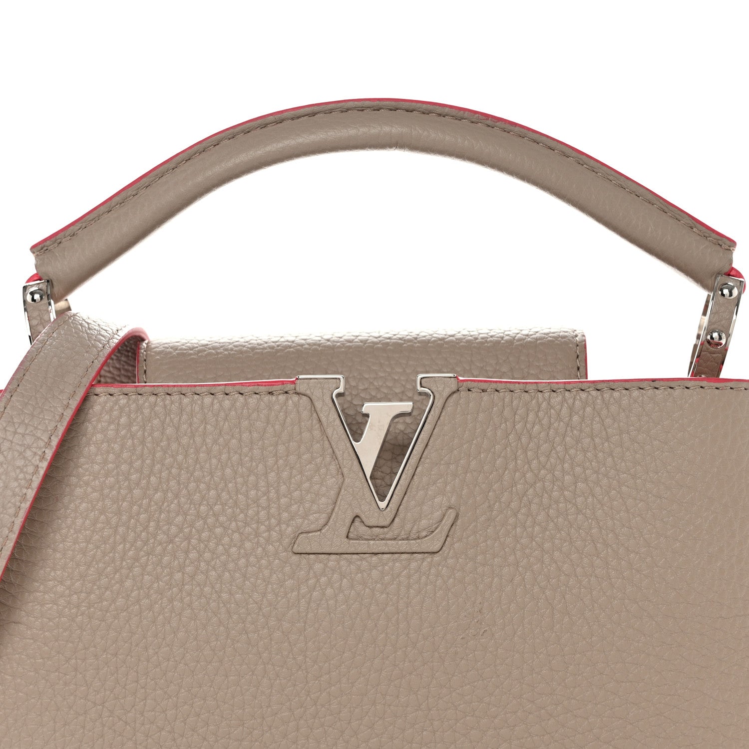 Louis Vuitton Taurillon Capucines BB Galet Litchi 7 of 8