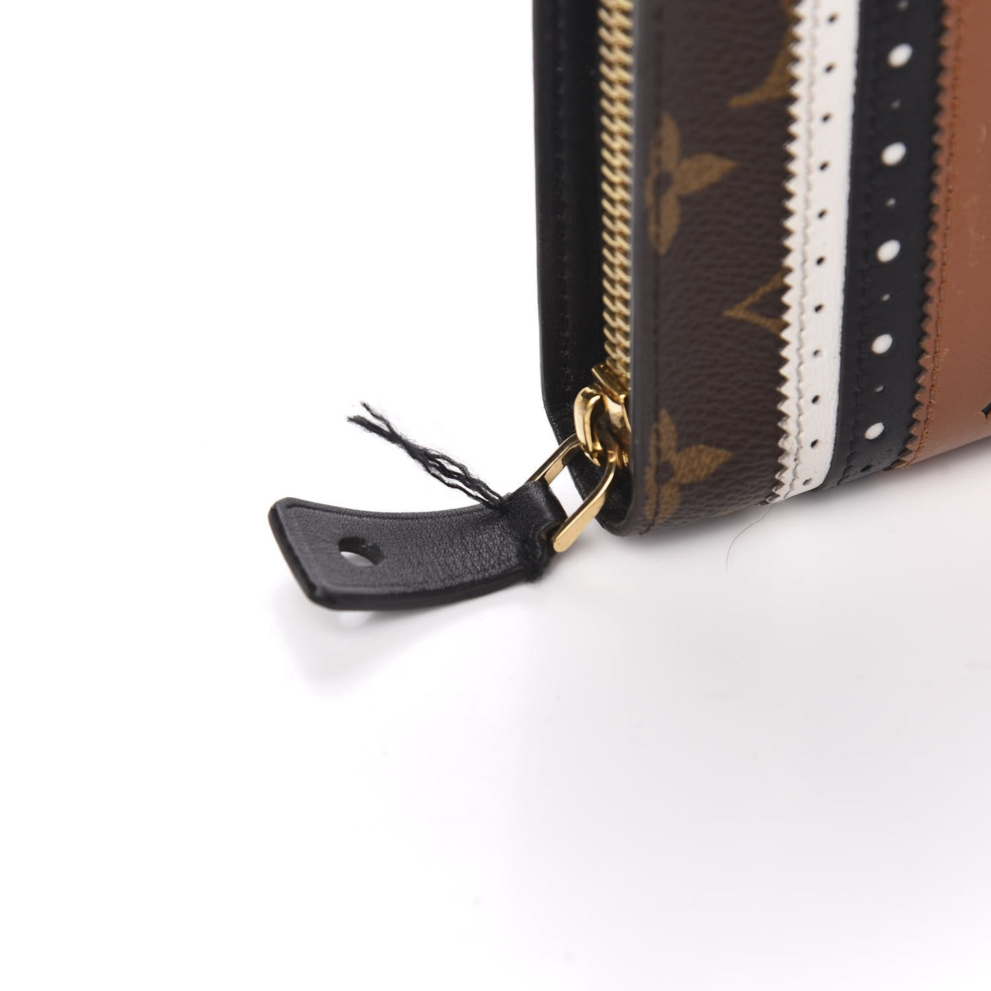 Monogram Brogue Steamer Zippy Wallet Brown