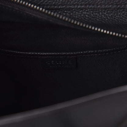 Celine Drummed Calfskin Nano Luggage Black 9 of 11
