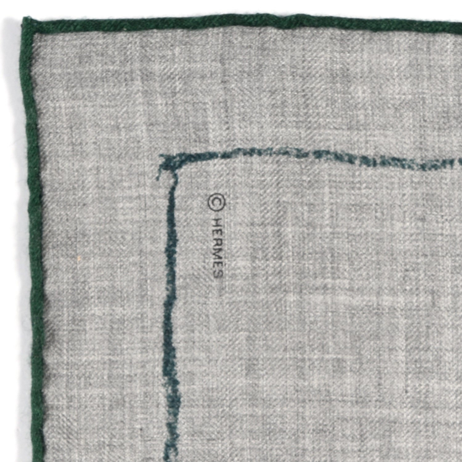 Hermes Cashmere Silk Pirouette au Galop Shawl 140 Gris Chine Prune Vert 2 of 5