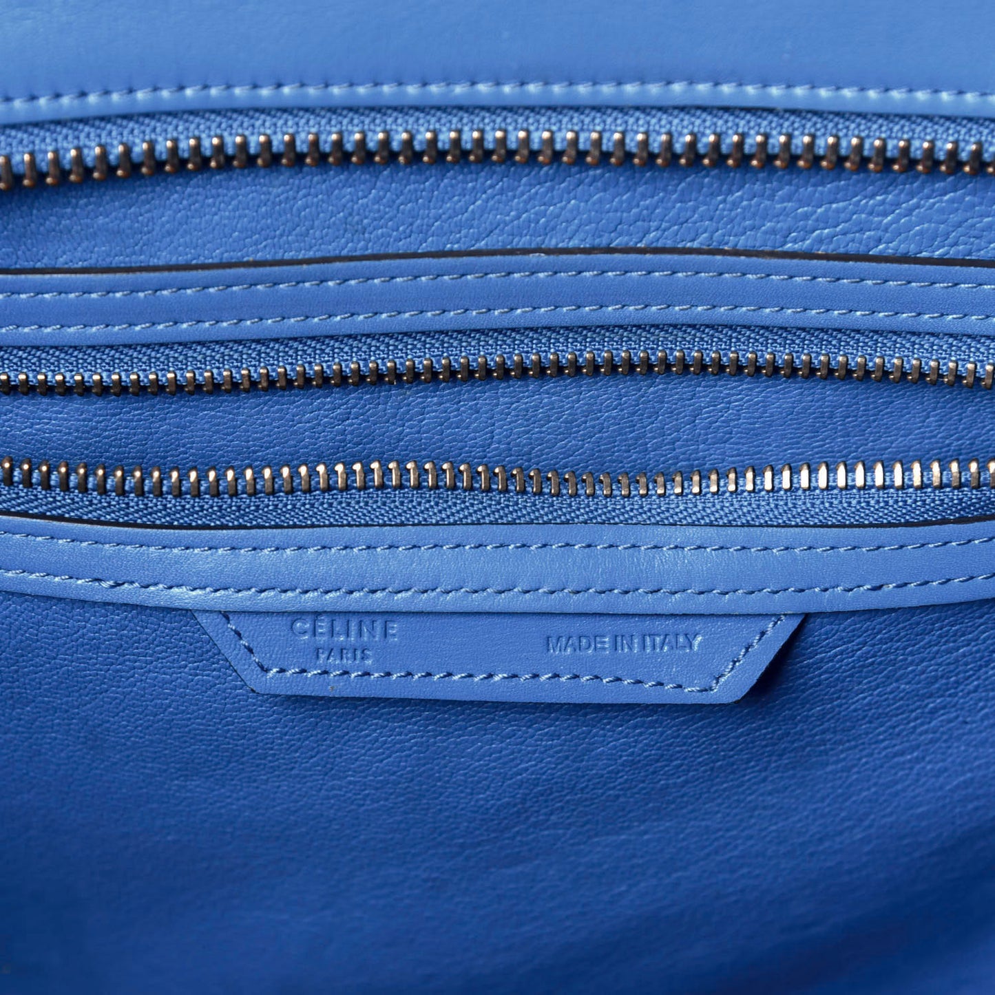 Smooth Calfskin Mini Luggage Electric Blue