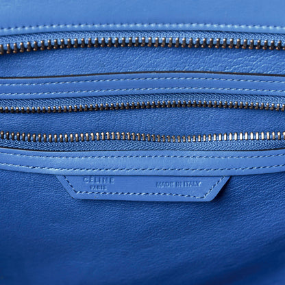 Celine Smooth Calfskin Mini Luggage Electric Blue 6 of 9