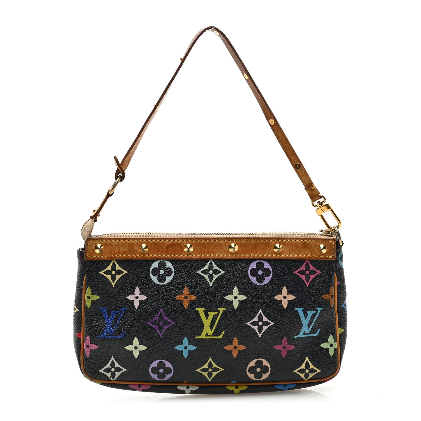 Monogram Multicolor Pochette Accessories Black