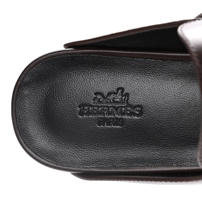 Hermes Calfskin Calya Mules 37 Cafe 9 of 11