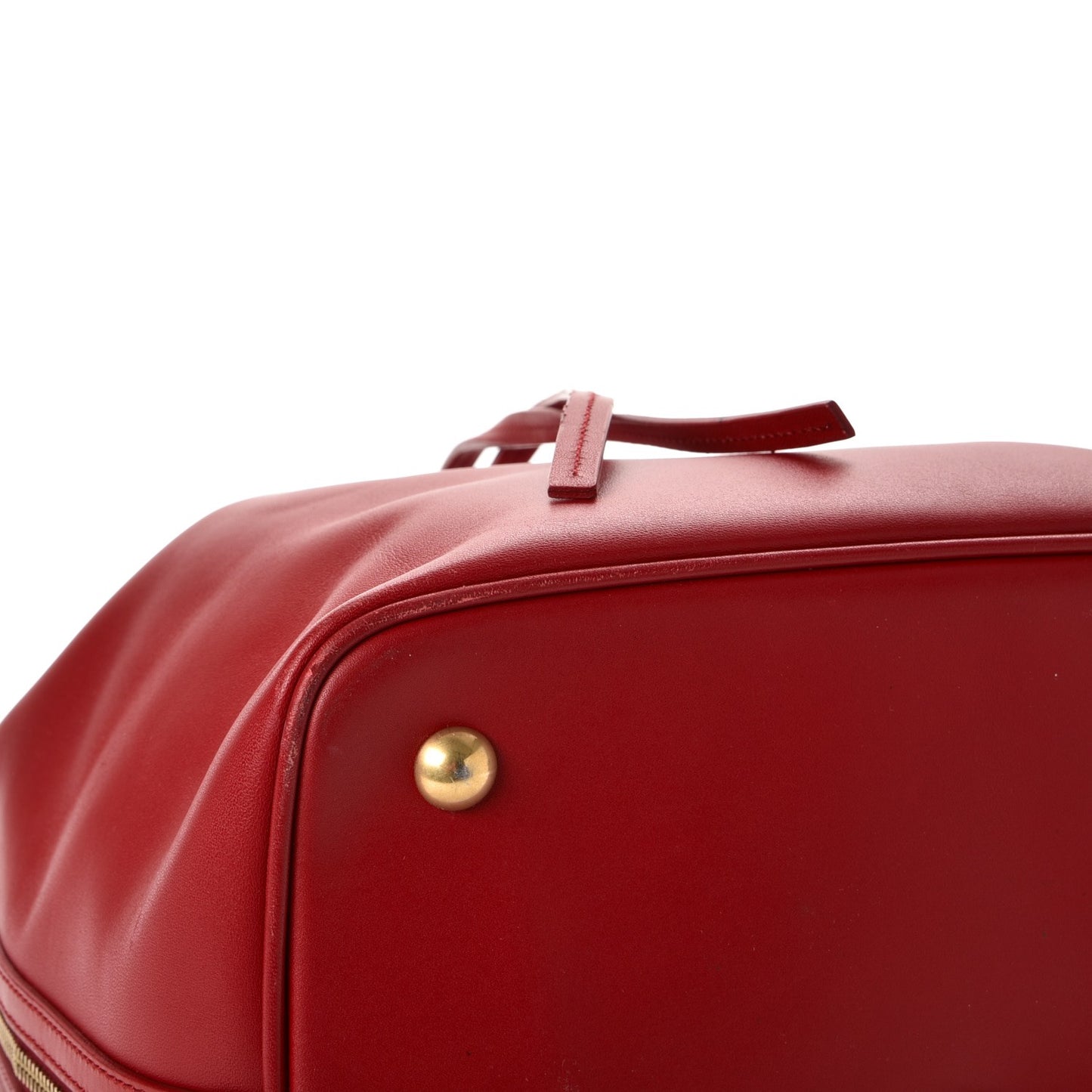 Calfskin Medium Emmanuelle Bucket Bag Lipstick Red